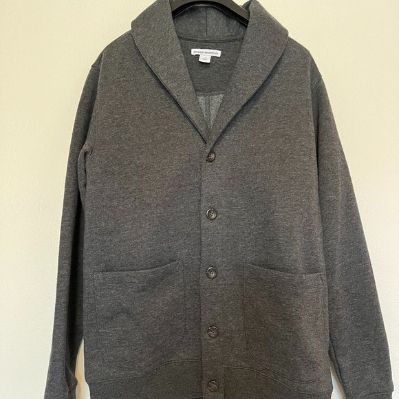 AMAZON ESSENTIALS WOMEN'S SMALL GRAY BUTTON FRONT COAT W/ POCKETS-NWT - Picture 1 of 8